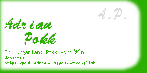 adrian pokk business card